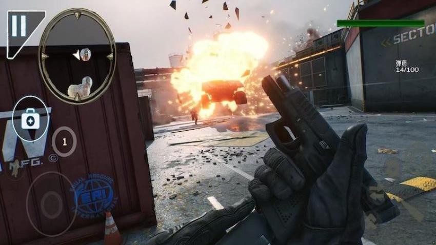 三角行动跑刀手游v1.0截图1