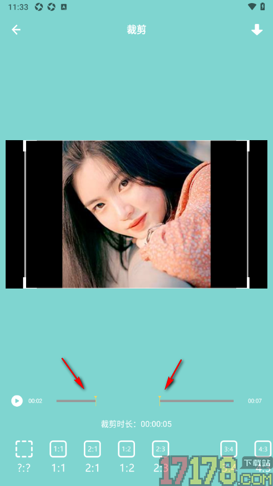 哈趣影视播放器手机版截取视频片段和裁剪画面尺寸大小的方法