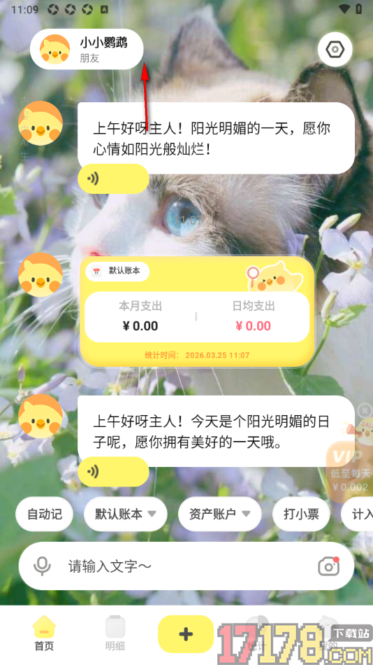 Pick记账手机版设置聊天页面不显示小火花的方法