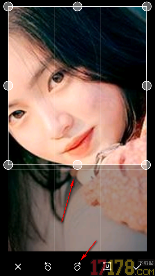 白描手机版设置裁剪图片大小并旋转图片方向的方法