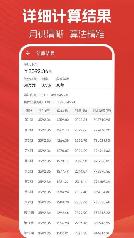 房贷计算器计算appv3.0.2截图2