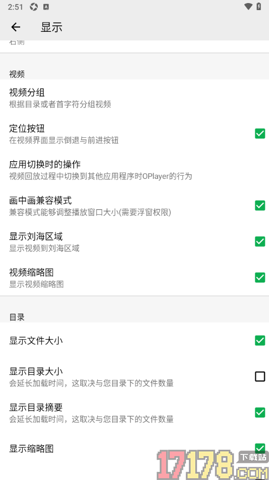 播放器OPlayer手机版设置启用画中画兼容模式的方法
