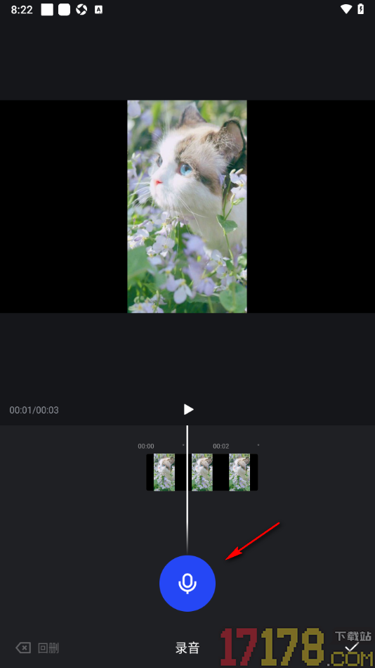 开拍手机版设置给视频进行声音录制的方法
