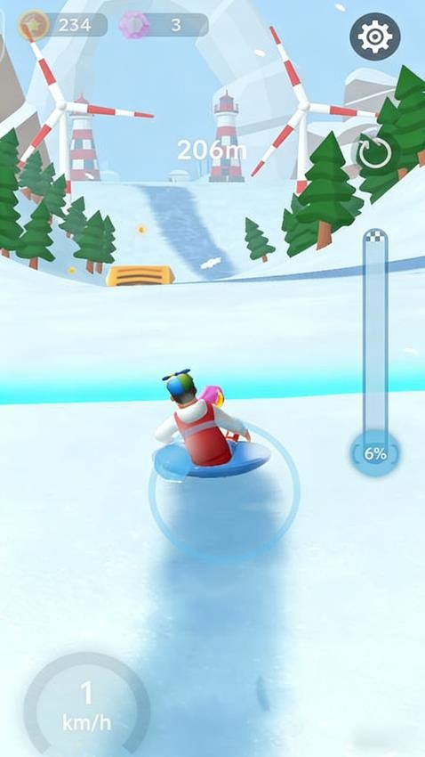 雪橇冲浪游戏v1.0.1截图1