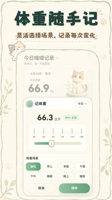 喵喵体重日记本最新版v3.2.2截图2