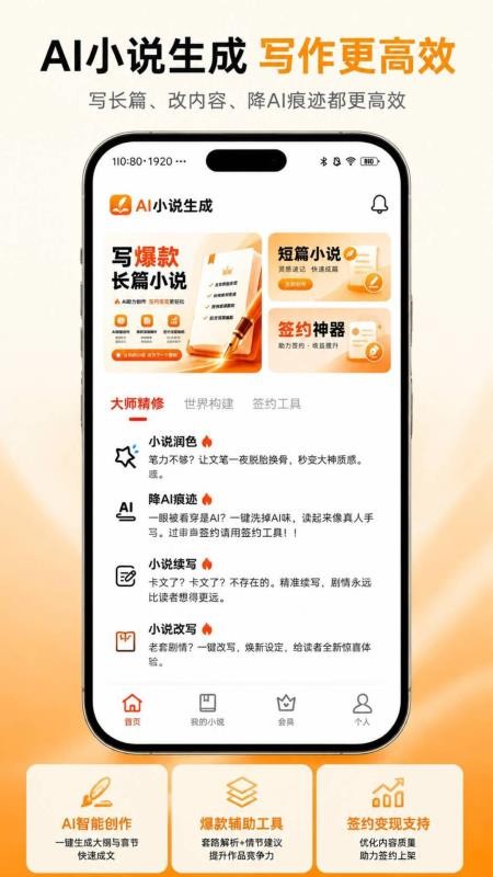 AI小说生成免费版