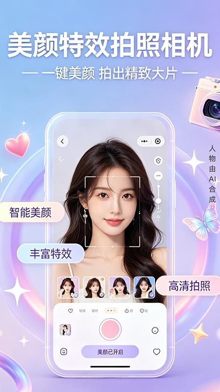 美颜特效拍照相机手机版v1.0.1截图1