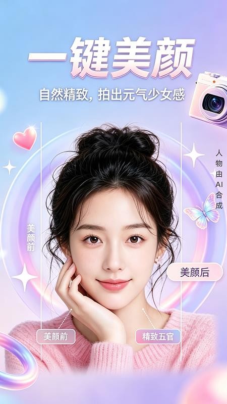 美颜特效拍照相机手机版v1.0.1截图2